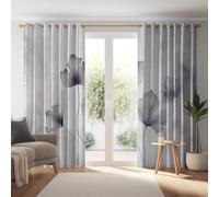 Generico 117 L x 183 A cm (2Pannelli) Tende Oscuranti Per Camera Da Letto, Tende Con Stampa Di Pittura Inchiostro Piante Foglie Ginkgo - Per Soggiorno Sala Pranzo Set Camera Da LettoBianco Grigiastro