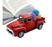 Generico 12.5cm Vintage Alloy American Pickup Truck Model | Easter Foam Egg Set With 6 Colorful Accessories | Mini Farmhouse Holiday Decor Collectible | Zinc Die-Cast Springtime Display Vehicle