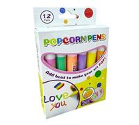 Generico 12 Color Puff Paint Markers Water Based Coloring Pens For Kids