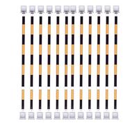 Generico 12 Coni stradali retrattili, Pali di Sicurezza estensibili da 1,2 a 2,1 Metri per Il Controllo della Folla, Leggeri, per Eventi e Gestione degli spazi pubblici (Neri, Testa Quadrata)