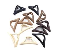 Generico 12 pezzi compatibili con la combinazione di colori Melard for autunno e inverno Set fermagli for capelli policromi Fermaglio for artigli squalo smerigliato Copricapo(12PCS Random MIX 02)