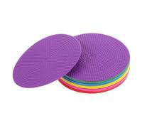 Generico 12 Pezzi Marcatori da Allenamento Calcio Rotondi in PVC Antiscivolo Superficie Piatta per Esercizi di Gruppo Strutturati e Distanziamento Sociale per Colore Casuale