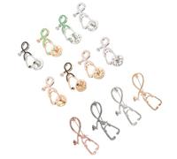 Generico 12 Pezzi Set 12 Spille in Lega Stetoscopio, Design Unico e Chic per Infermiere, Dottori e Studenti, Perfette per Sciarpe e Vestiti Stili multipli