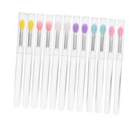 Generico 12 Pezzi Set Di Pennelli Per Labbra Gel Ricostruzione Unghie Maschera Macchia Sulle Labbra Smalto Per Unghie Lamina Per Unghie Palette Di Ombretti Rossetto Gel Di Silice