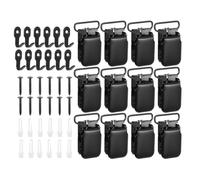 Generico 12-Piece Tapestry Hanging Clips, Non-Slip Wall Hooks for Carpets | Heavy Duty Alloy Grips for Blankets, Quilts & Fabric Art, No Damage to Textiles