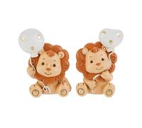 Generico 12 PZ Calamita Resina Leone LEONCINO 4x6 cm BOMBONIERA