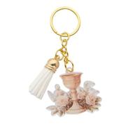 Generico 12 PZ Portachiavi Calice Prima Comunione in PLEXIGLASS 4.6 cm BOMBONIERA