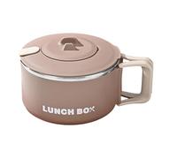 Generico 1200ml Instant Noodle Bowl - Stylish Design With Lid | Large Capacity Lunch Bowl For Students Office Workers Home Use | Food Container - Portable Meal Bowls