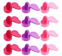 Generico 12pezzi Timbri Cuore per Timbri Colorati in Plastica per Lavoretti Diario e Progetti DIY Kit Stampini Carini per Scuola Primaria e attività Creative