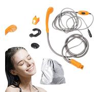 Generico 12V Pressure Showerhead Car Shower Kit | Shower Head Pump with Storage Bag, Adjustable Water for Backpacking, Showering, Washing Car