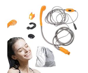 Generico 12V Pressure Showerhead Car Shower Kit | Shower Head Pump with Storage Bag, Adjustable Water for Backpacking, Showering, Washing Car