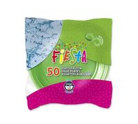 Generico 150 Piatti DESSERT colorati di plastica RIUTILIZZABILI da 17cm piatti rigidi | piatti Lavabili | VARI COLORI | per feste torte dolci frutta (Verde Mela)