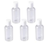 Generico 15pcs Bottiglie Da Viaggio Ricaricabili Da 75ml Per Shampoo Crema e Lozione Contenitori Plastica Per Prodotti Da Bagno Colori Casuali