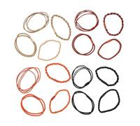 Generico 16 Pezzi elastico per vintage cerchietto per ragazze riccio molletta coda di cavallo accessori per per donna i legano ai spessi nylon