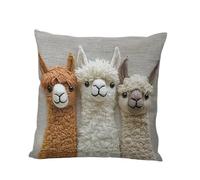 Genérico 17.7x17.7in Cute Throw Pillow Covers | Soft Alpaca Print Case | Decorative Throw Pillow Covers For Living Room Bedroom Farmhouse Chair Workplace Dorm Cabin Car Interior