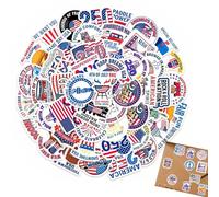 Generico 1776-2026 Stickers, Commemorative Keepsake Decal, 250 Years of Freedom Waterproof Decals, Distinctive Visual Appeal for Window Door Notebook Water Bottle Laptop Envelopes Skateboards