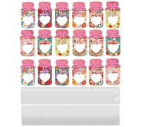 Genérico ? ???? ? ?? ? ??? ?,18 Cartoline Con Sacchetti Di Dolcette,Biglietto Di Auguri Con Disegno A Cuore Pescato E Forma Di Vaso | Per E Ringraziamento In Questo