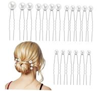 Generico 18 Pollici Fermagli per U con Pz Accessori Eleganti per Sposa e Cerimonie Clip Decorative per Donne per Chignon e Acconciature Sfilate
