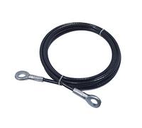 Generico 1m-8m Cavo Acciaio Dispositivo Fitness con Occhielli, Fune Corda Palestra Filo Acciaio Attrezzature Palestra in Casa Multifunzione Accessori Fai da Te(4m)