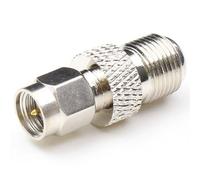 Generico 1PC F Female Jack to SMA Male Plug Straight RF Connector Adapter