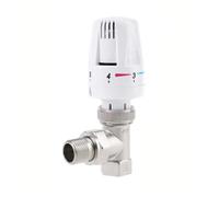 Generico 1pc Valvola Termostatica Del Radiatore for Il Riscaldamento a Pavimento Automatica G1/2in G3/4in Accessori for il riscaldamento domestico(DN15 angle type)