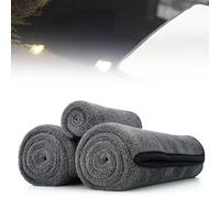 Generico 2+1 Pcs MagicDrys Twist-Weave Microfiber Car Towel - Streak-Free, Ultra-Absorbent, Scratch-Safe, Dries Instantly After Wiping, Machine Washable, for Kitchens, Bathrooms, Cars (1Set)