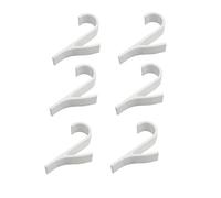 Generico 2-6 Pezzi Di Ganci For Scaldasalviette Multiuso, For Radiatori, Appendiabiti, Sciarpe, For Bagno(6pcs)