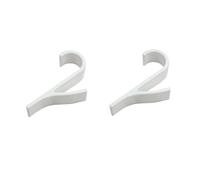 Generico 2-6 Pezzi Di Ganci For Scaldasalviette Multiuso, For Radiatori, Appendiabiti, Sciarpe, For Bagno(2pcs)