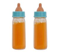 Generico 2 Bottiglie Magiche per Bambole, Accessori di Alimentazione con Effetto Liquido Scomparsa, Latte e Succo per Gioco di Ruolo, Set di 2 Accessori per Bambole