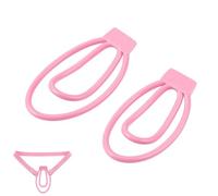 Generico 2 Clip Piatte da Fitness per Uomo con Cintura di Supporto ausiliaria Fissa Set di Morsetti a Gabbia protettivi in ABS Leggero - IThlZ54 (Rosa)