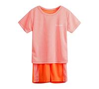 Generico 2 Completino Bambino Set Pigiama per Bambini Estivo Asciugatura Rapida Tinta Unita Bimbo Fußball-trainingsanzug Neonato Pantaloncino Unisex Sets Festa Casual