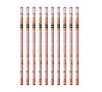 Generico 2 HB Pencils Set - 10 Piece Smooth Writing Stationery, Number 2 Pencils with Erasers, Reliable School Writing Tools | Student Teacher Use Kids Preschooler Home Classroom Sketching Learning
