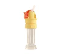 Generico 2-in-1 Bottle cap with Straw - Universal Cat-Shaped Twist-Lock Water Bottle Lid | Child-Proof Anti-Choking Drinking Device for Kids | Leak-Proof Ɓottle Topper for Juice, Soda