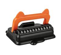 Generico 2-in-1 Car Phone Holder with Temporary Parking Number Plate | 4.5x1.4 inch Dashboard Mount | Universal Mobile Stand with Display Window | Privacy License Plate for Windshield