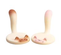 Generico 2-Pack Cute Cat Resin Desk Phone Stand, Non-Slip Portable Holder | Non-slip resin phone stand with cute cat design provides stable hands-free viewing at home or the office.