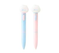 Generico 2 Pack Glow Pen 13.3x3cm 30g | Twisting Star Moon Cloud Light Up Cap Night Lamp | Creative Fun Stationery For Diary School Office Kids Adults