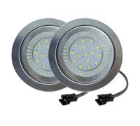 Generico 2-Pack Luce LED Cappa 1.5W 12V Bianco Caldo 3000K | Con Connettore Maschio SM Cappa Da Cucina Luce Aspiratore Fumi