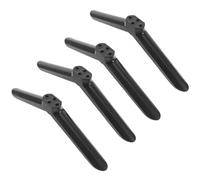 Generico 2 paia di gambe per supporto TV: supporto per Smart TV con hardware, piedini antiscivolo per TV a schermo piatto da 40 pollici, base stabile di ricambio nera