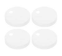 Generico 2 Paia Tappi Copribulloni per WC in Plastica Bianca 45Mm Accessori per Installazione Sedile Water Copertura Viti per Bagno Pulito e Ordinato Adatti a Sanitari Domestici e