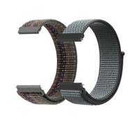 Genérico 2 pezzi 20mm 22mm cinturino in nylon for orologio 5 46mm 4pro Buds GT6 PRO GT6 GT5 braccialetto sportivo cinturino traspirante intrecciato(Colorful-Gray,22mm Watchband)
