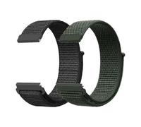Genérico 2 pezzi 20mm 22mm cinturino in nylon for orologio 5 46mm 4pro Buds GT6 PRO GT6 GT5 braccialetto sportivo cinturino traspirante intrecciato(Black-Army Green,22mm Watchband)