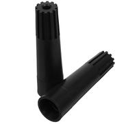 Generico 2 Pezzi Adattatore per Manici di Scopa e Mop in Plastica Nero, Connessione Stabile per Pulizia Domestica di Pareti e Altri Strumenti