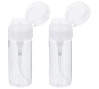 Generico 2 Pezzi Bottiglie da Viaggio 100ml Bottiglia in Petg Leggera di Perdite per Acqua Detergente e Smacchiatore Trucco Viaggio