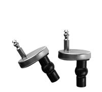 Generico 2 Pezzi Cerniere for sedili WC con Fissaggio Superiore Cerniere for sedili WC Chiusura Ammortizzata connettore Rilascio rapido Vite di Ricambio Perno ferramenta(03)