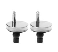 Generico 2 Pezzi Cerniere for sedili WC con Fissaggio Superiore Cerniere for sedili WC Chiusura Ammortizzata connettore Rilascio rapido Vite di Ricambio Perno ferramenta(01)