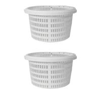 Generico 2 Pezzi Cestello per Skimmer da Piscina, SP1091lX, Filtro con Maniglia, Cestello di Ricambio per Skimmer Automatici, Plastica, Ricambio Dedicato, Riparabile L'uso, 19x14,5x11cm