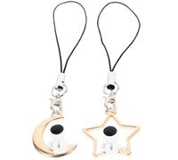 Generico 2 pezzi Charm Pendente Astronauta per Cellulare Decorazione Appesa Creativa e Resistente Ciondoli Unici Stile Astronauta per Personalizzare Smartphone