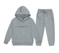 Generico 2 Pezzi Completa Tuta da Uomo con Cappuccio Y2K LOS ANGELES Firmate Felpa e Pantaloni Jogging Sportivo Set Stile Streetwear Maniche Lunghe In Plie Inverno Tracksuit for Men