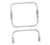 Generico 2 Pezzi Cornice per Borsa Alluminio Telaio per Chiusura Borsa DIY con Chiusura Accessori per Creazione Borse Design e Leggero Facile da Cucire per Progetti Fai da Te