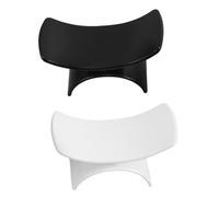 Generico 2 Pezzi cuscino per le per nail art bracciolo nail tech per i clienti poggiamani per manicure supporto per le per nail art mano del cuscino per unghie plastica bianca